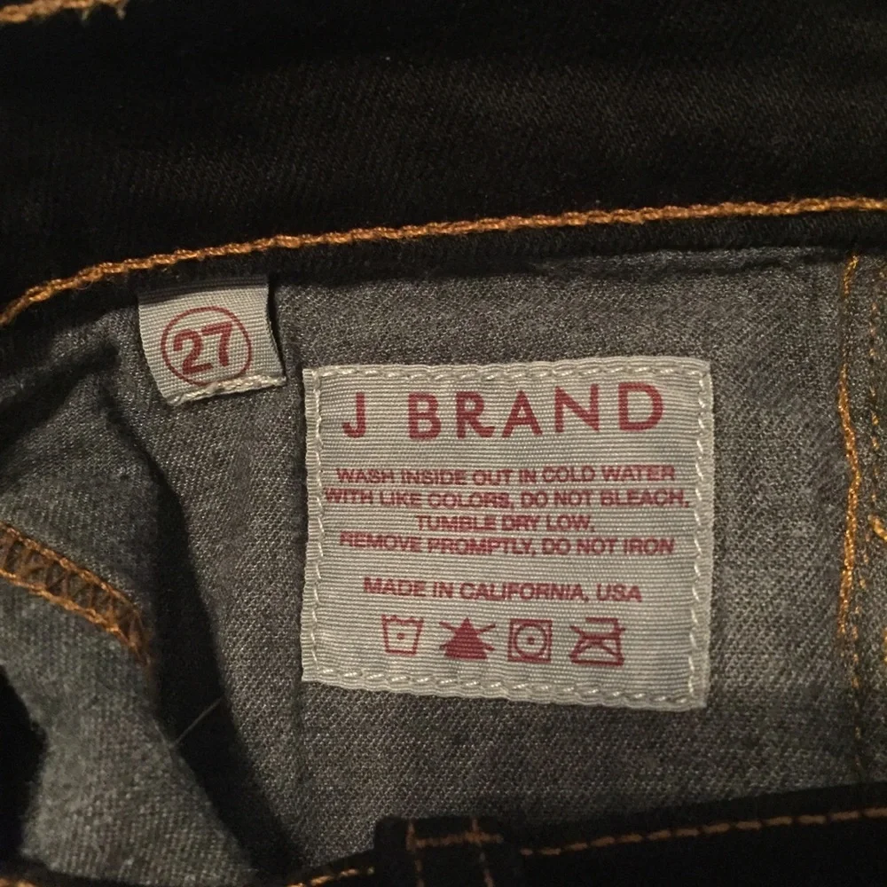 J Brand The Cigarette Straight Leg Jeans “914 Blk”